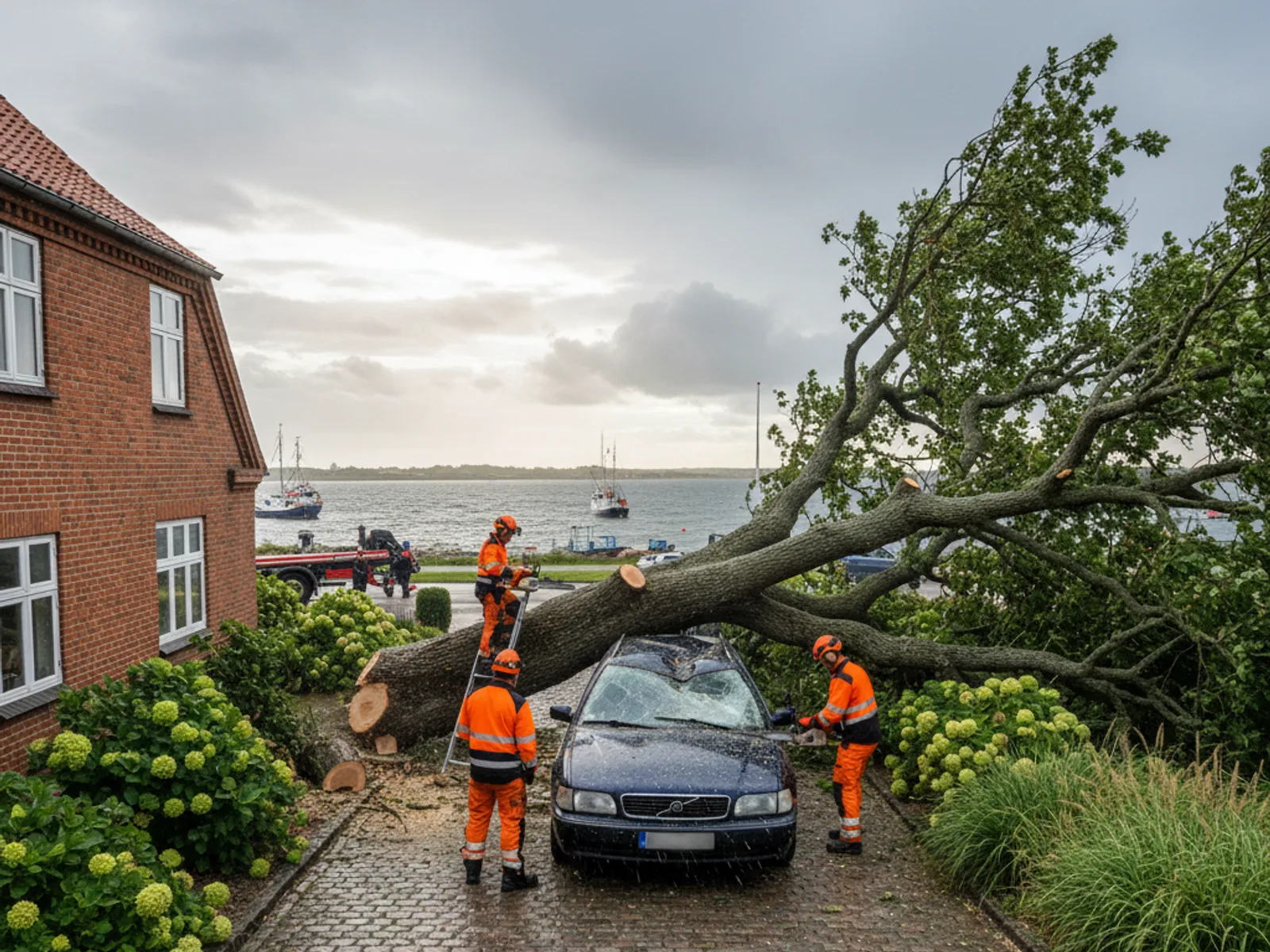 Akut stormskade i Slagelse